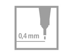 STABILO point 88 Punta fina trazo 0,4 mm. Azul celeste Ref. 88/57