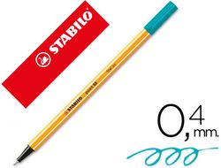 STABILO point 88 Punta fina trazo 0,4 mm. Azul turquesa Ref. 88/51