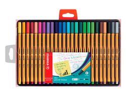 STABILO point 88 Punta fina trazo 0,4 mm. colores surtidos Estuche 25 ud. Ref. 8825-01
