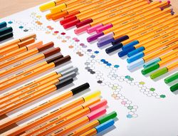 STABILO point 88 Punta fina trazo 0,4 mm. colores surtidos Estuche 25 ud. Ref. 8825-01