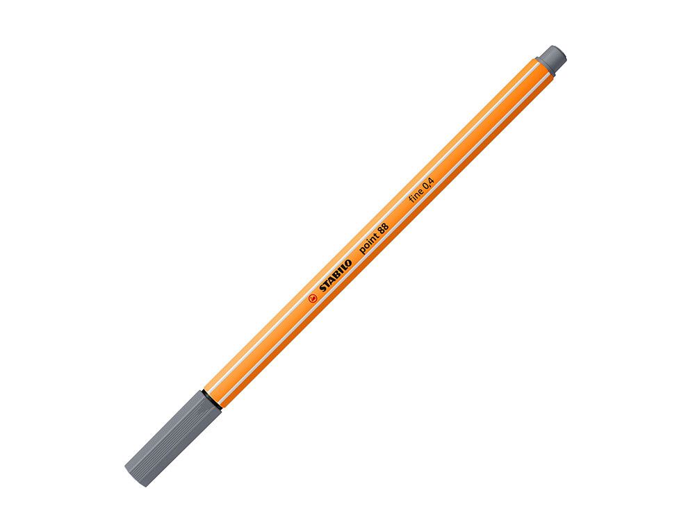 STABILO point 88 Punta fina trazo 0,4 mm. Gris medio Ref. 88/96