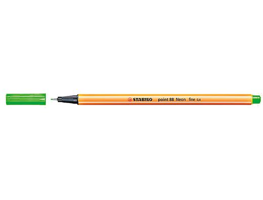 STABILO point 88 Punta fina trazo 0,4 mm. Verde fluorescente Ref. 88/033