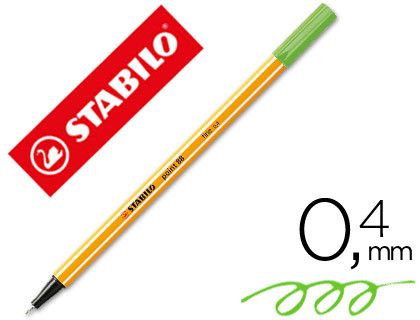 STABILO point 88 Punta fina trazo 0,4 mm. Verde hielo Ref. 88/13
