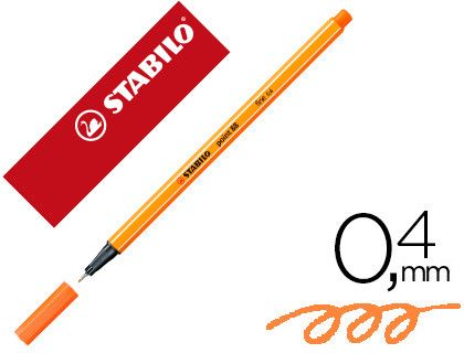 STABILO Rotulador Point 88 0.4mm bermellón claro 88/30