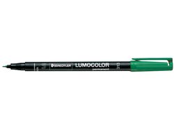 STAEDTLER LUMOCOLOR rotulador permanente (S) punta superfina 0.4 mm VERDE REF. 313-5