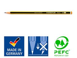 STAEDTLER Noris 120-2B Lapiz Grafito de Madera Ref. 120-0