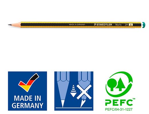 STAEDTLER Noris 120-2H Lapiz Grafito de Madera Ref. 120-4