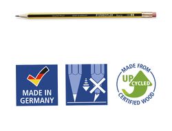 STAEDTLER Noris 122-HB Lapiz Grafito de Madera con goma Ref. 122-HB