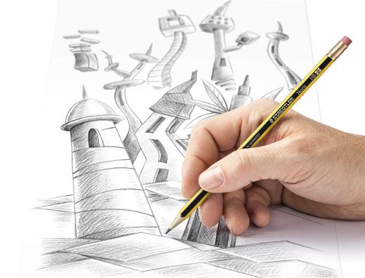 STAEDTLER Noris 122-HB Lapiz Grafito de Madera con goma Ref. 122-HB