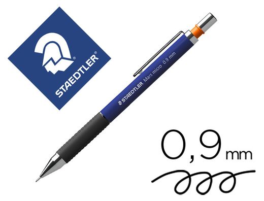 STAEDTLER Portaminas Mars Micro 775 Trazo 0.9 mm Retractil Pulsador Ref. 775 09T