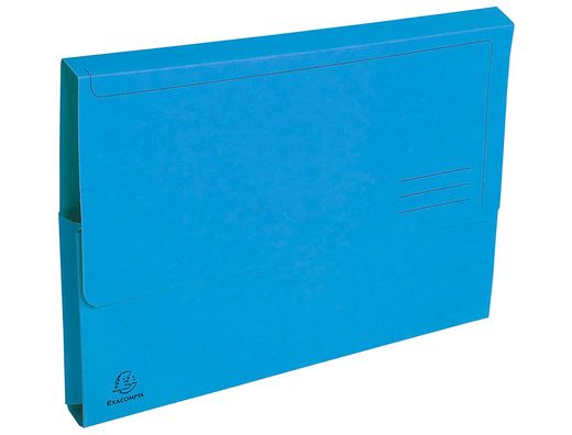 Subcarpeta Cartulina con Bolsa Exacompta Din A4 Celeste 290 Gr