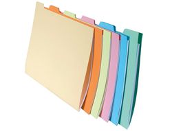 Subcarpeta Cartulina Exacompta Din A4 Apaisada Pestaña Lateral Juego 6 Unidades Colores Surtidos 240
