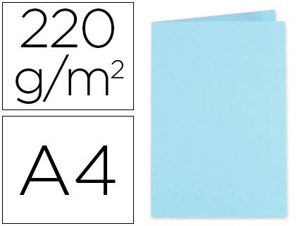 Subcarpeta Cartulina Exacompta Din A4 Azul Claro 220 Gr