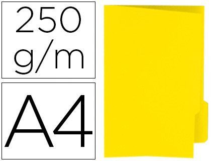 Subcarpeta Cartulina Gio Din A4 Pestaña Derecha 250 G/M2 Amarillo