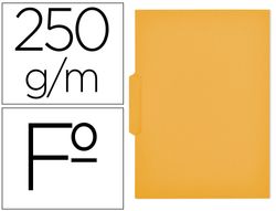Subcarpeta Cartulina Gio Folio Pestaña Central 250 G/M2 Amarillo