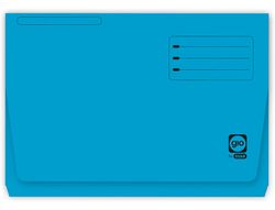 Subcarpeta Cartulina Gio Folio Pocket Azul Con Bolsa y Solapa