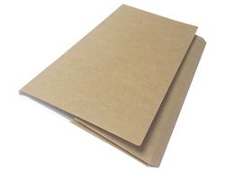Subcarpeta cartulina gio folio pocket bolsa con solapa intenso kraft bicolor 320g/m2