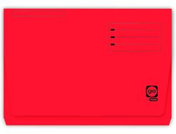Subcarpeta Cartulina Gio Folio Pocket Rojo - Bolsa y Solapa