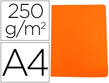 Subcarpeta cartulina gio simple intenso din a4 naranja 250g/m2