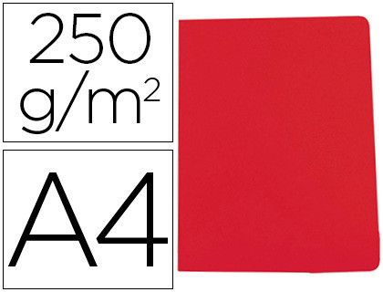 Subcarpeta cartulina gio simple intenso din a4 rojo 250g/m2