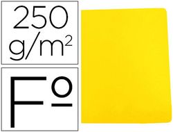 Subcarpeta cartulina gio simple intenso folio amarillo 250g/m2