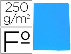 Subcarpeta cartulina gio simple intenso folio azul 250g/m2