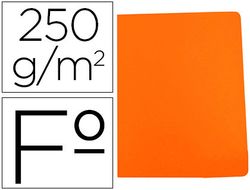 Subcarpeta cartulina gio simple intenso folio naranja 250g/m2