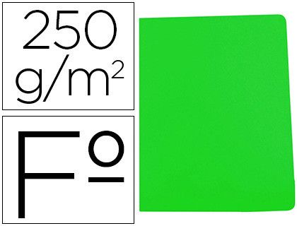 Subcarpeta cartulina gio simple intenso folio verde 250g/m2