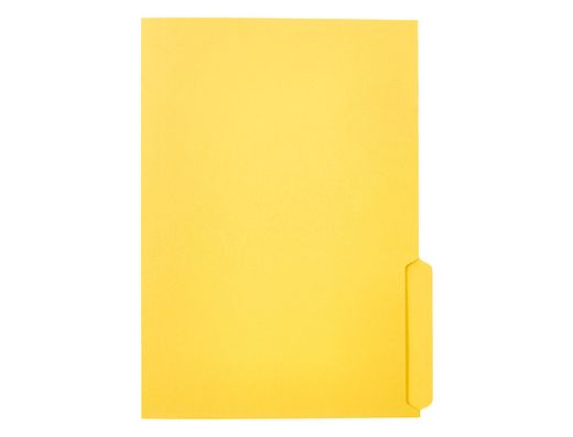 Subcarpeta cartulina liderpapel a4 pestaña inferior 240g/m2 color amarillo