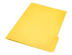 Subcarpeta cartulina liderpapel a4 pestaña inferior 240g/m2 color amarillo