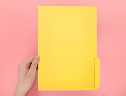 Subcarpeta cartulina liderpapel a4 pestaña inferior 240g/m2 color amarillo