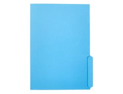 Subcarpeta cartulina liderpapel din a4 pestaña derecha 240g/m2 azul