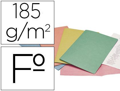 Subcarpeta cartulina liderpapel folio colores surt pte.de 25 sdas.retractiladas