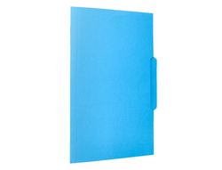 Subcarpeta cartulina liderpapel folio pestaña central 240g/m2 azul