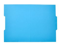 Subcarpeta cartulina liderpapel folio pestaña central 240g/m2 azul