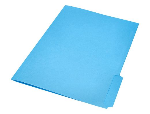 Subcarpeta cartulina liderpapel folio pestaña inferior 240g/m2 azul