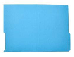 Subcarpeta cartulina liderpapel folio pestaña inferior 240g/m2 azul