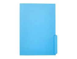 Subcarpeta cartulina liderpapel folio pestaña inferior 240g/m2 azul