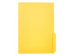 Subcarpeta cartulina liderpapel folio pestaña inferior 240g/m2 color amarillo