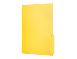 Subcarpeta cartulina liderpapel folio pestaña inferior 240g/m2 color amarillo