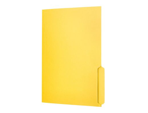 Subcarpeta cartulina liderpapel folio pestaña inferior 240g/m2 color amarillo