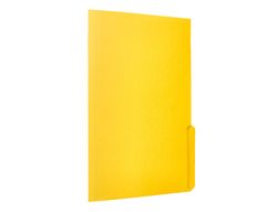 Subcarpeta cartulina liderpapel folio pestaña inferior 240g/m2 color amarillo