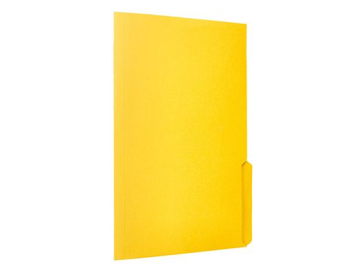 Subcarpeta cartulina liderpapel folio pestaña inferior 240g/m2 color amarillo