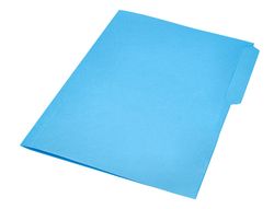 Subcarpeta cartulina liderpapel folio pestaña superior 240g/m2 azul