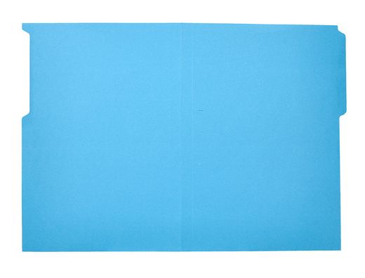 Subcarpeta cartulina liderpapel folio pestaña superior 240g/m2 azul