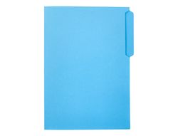 Subcarpeta cartulina liderpapel folio pestaña superior 240g/m2 azul