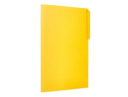 Subcarpeta cartulina liderpapel folio pestaña superior 240g/m2 color amarillo