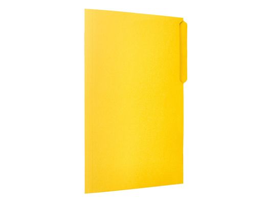 Subcarpeta cartulina liderpapel folio pestaña superior 240g/m2 color amarillo