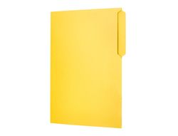 Subcarpeta cartulina liderpapel folio pestaña superior 240g/m2 color amarillo