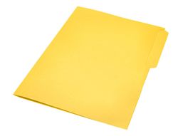 Subcarpeta cartulina liderpapel folio pestaña superior 240g/m2 color amarillo